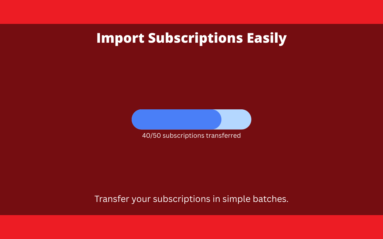 Subscriptions Importer For Youtube - 截图 4