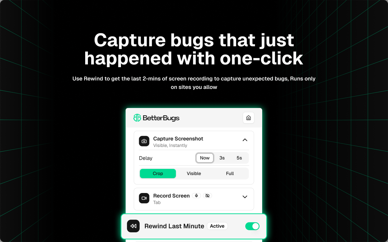 BetterBugs: Create precise bug reports with 1-click - 截图 5