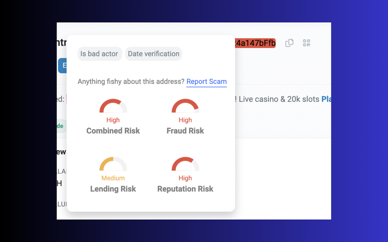 Wallet Highlighter - Crypto Fraud & Risk Tool - 截图 1