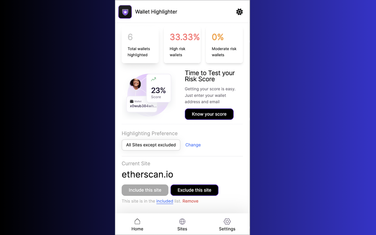 Wallet Highlighter - Crypto Fraud & Risk Tool - 截图 5