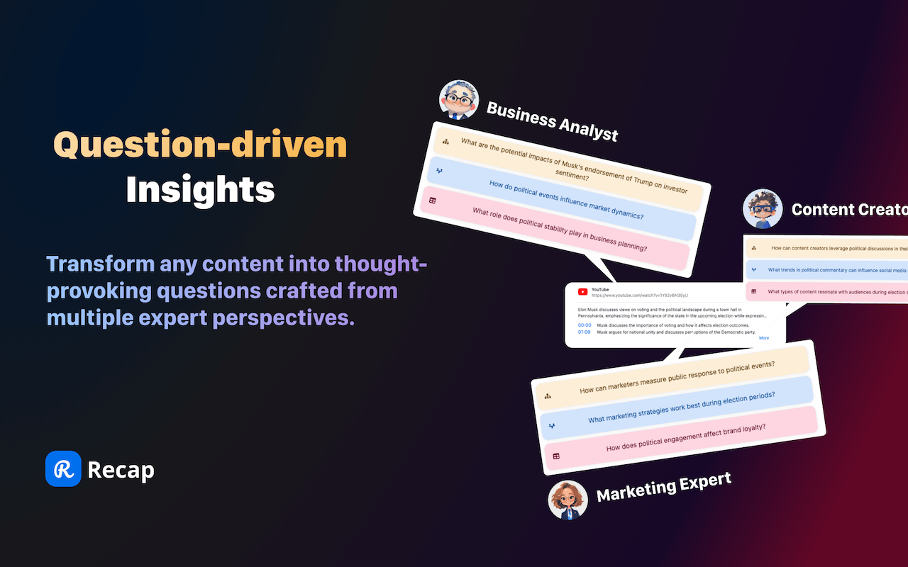 Recap - Your AI Knowledge Space for Insightful Visuals - 截图 3