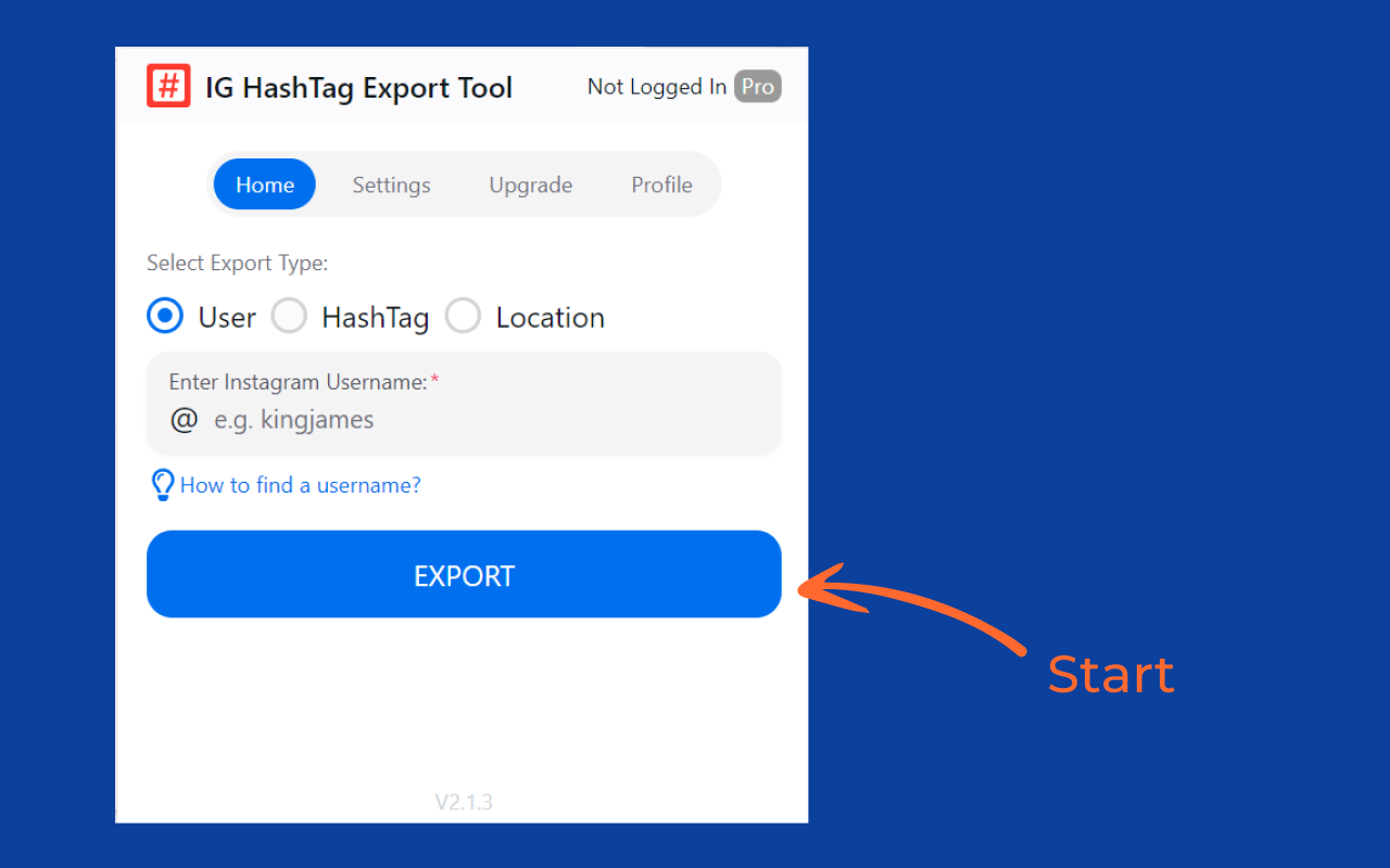 IG HashTag 导出工具 - 截图 1