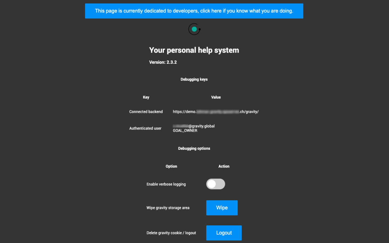 GRAVITY Personal Help System - 截图 3
