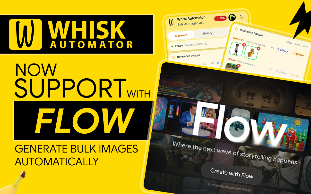 Whisk Automator - Bulk AI Image Generation with Imagen 4 & Nano Banana Pro - 截图 4