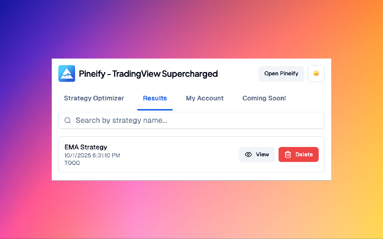 TradingView Supercharged - TradingView Strategy Optimizer - 截图 5