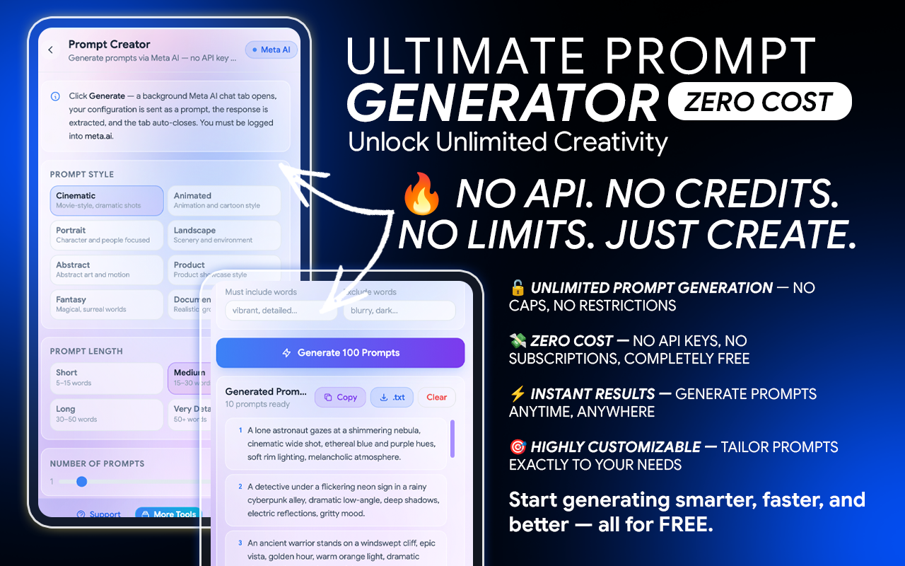 Meta Automator – Auto Meta Bulk AI Image & Video Generator - 截图 3
