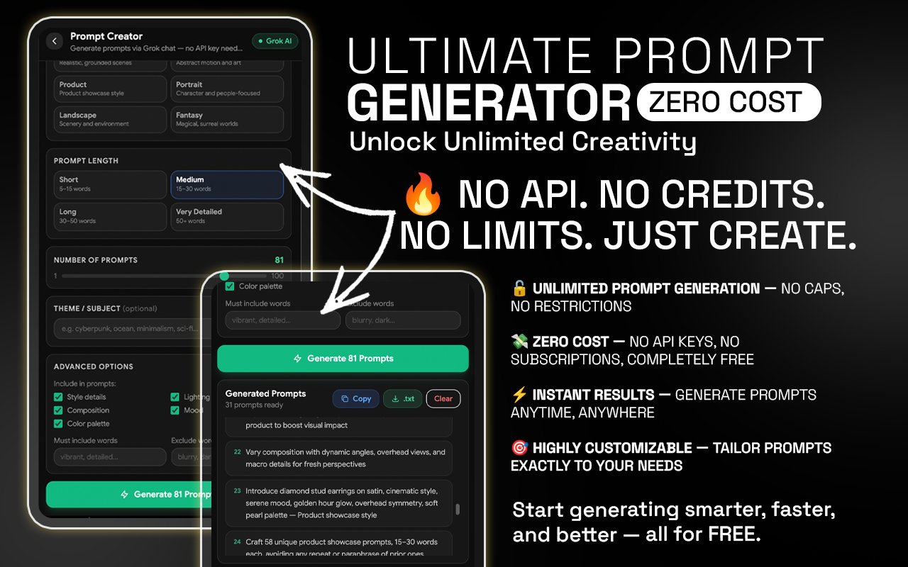 Grok Automator – Auto Grok Bulk Image & Video Generator - 截图 4