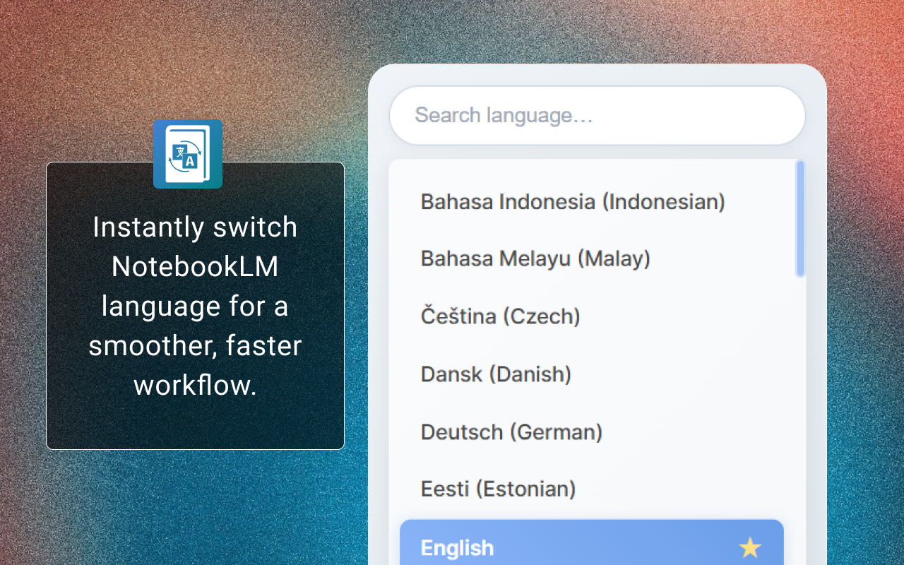 NotebookLM Language Switcher - 截图 2