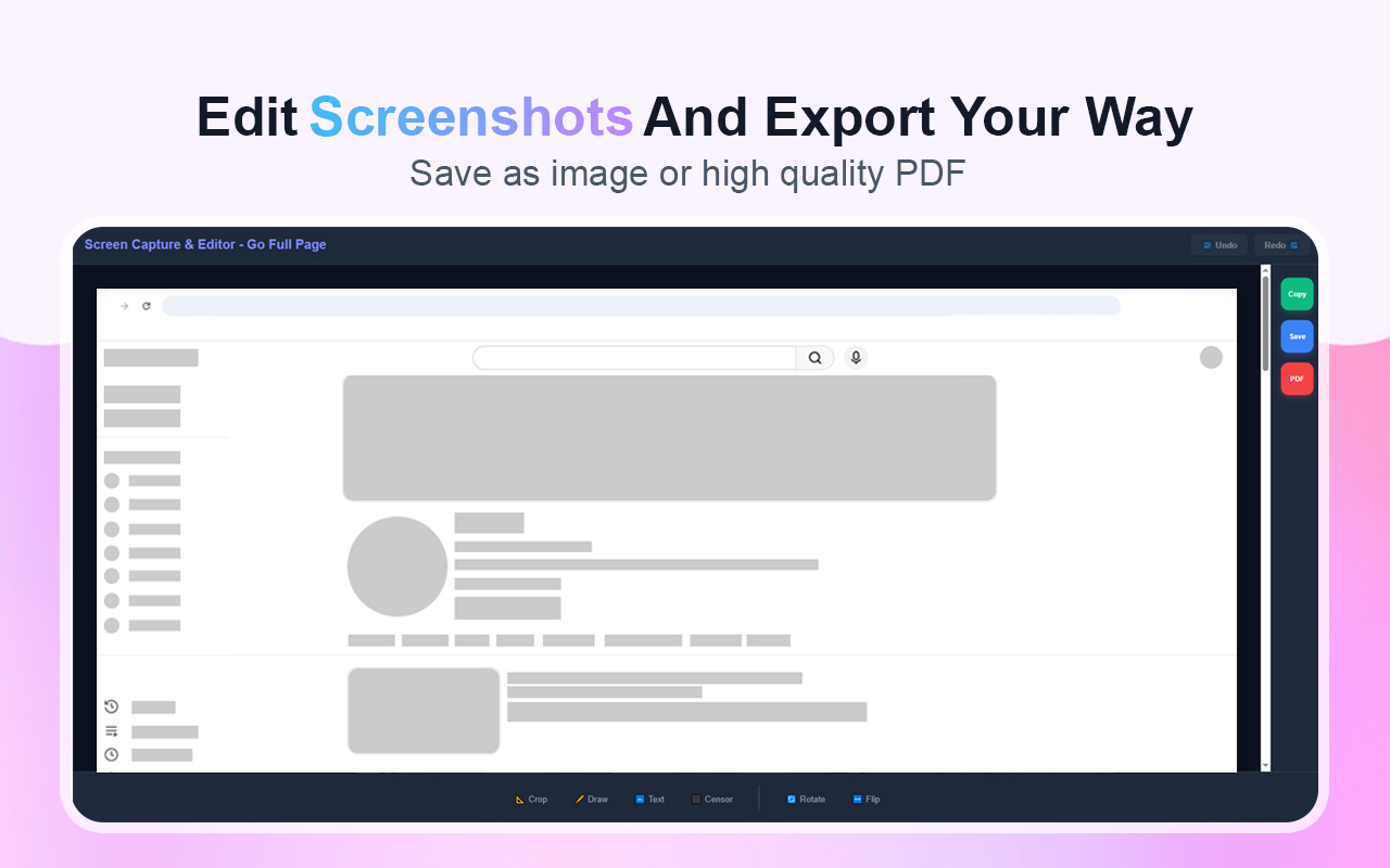 Screen Capture & Editor - Go Full Page - 截图 1