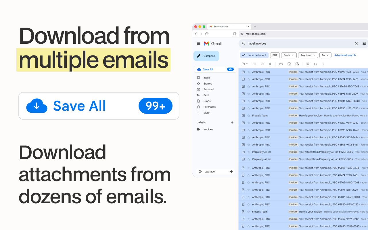 Bulk-Save Gmail Attachments - 截图 5
