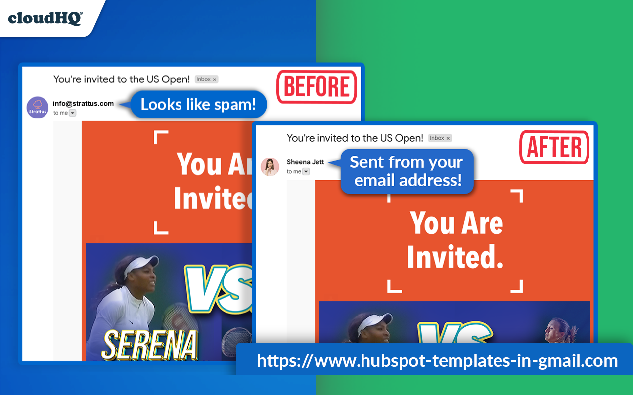HubSpot Templates for Gmail™ by cloudHQ - 截图 1