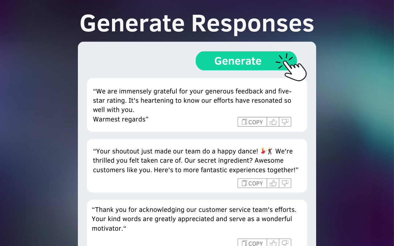 AI Review Reply Response Generator - 截图 2