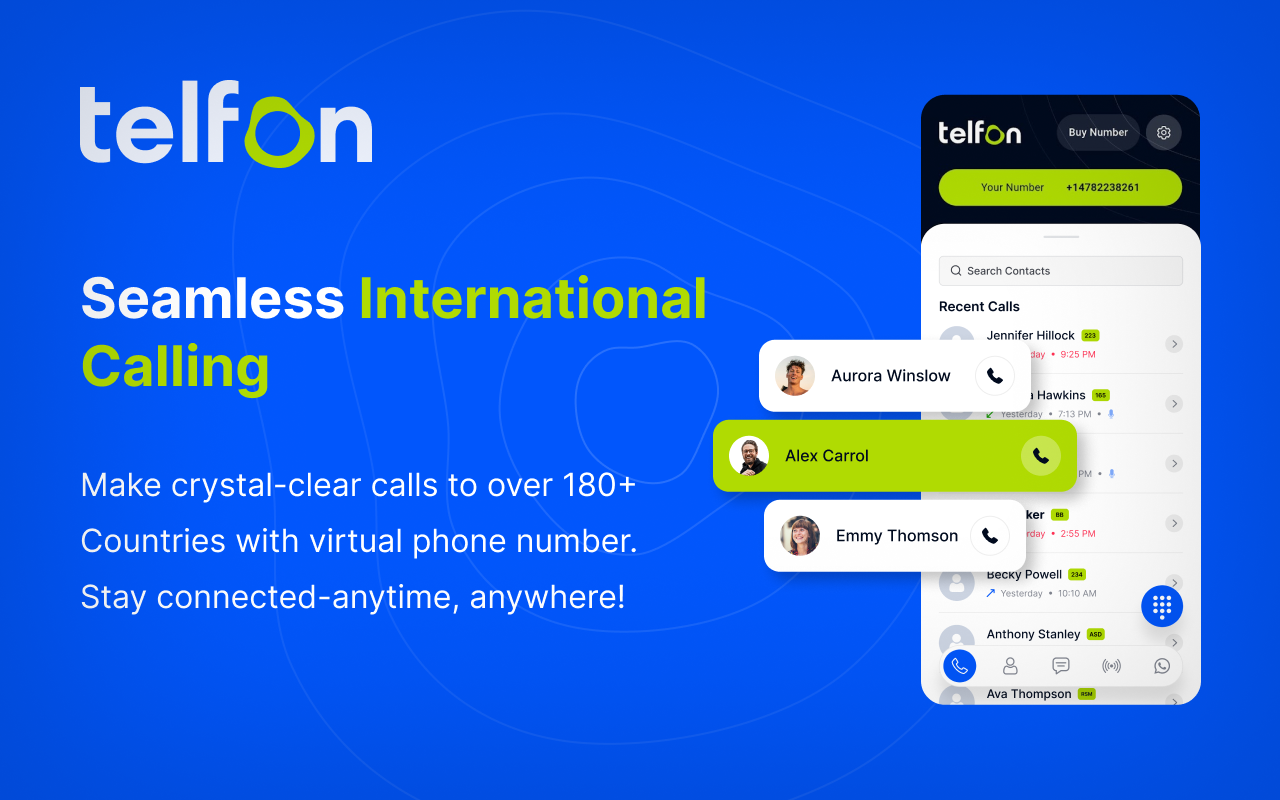 Telfon: Virtual Phone System - 截图 4