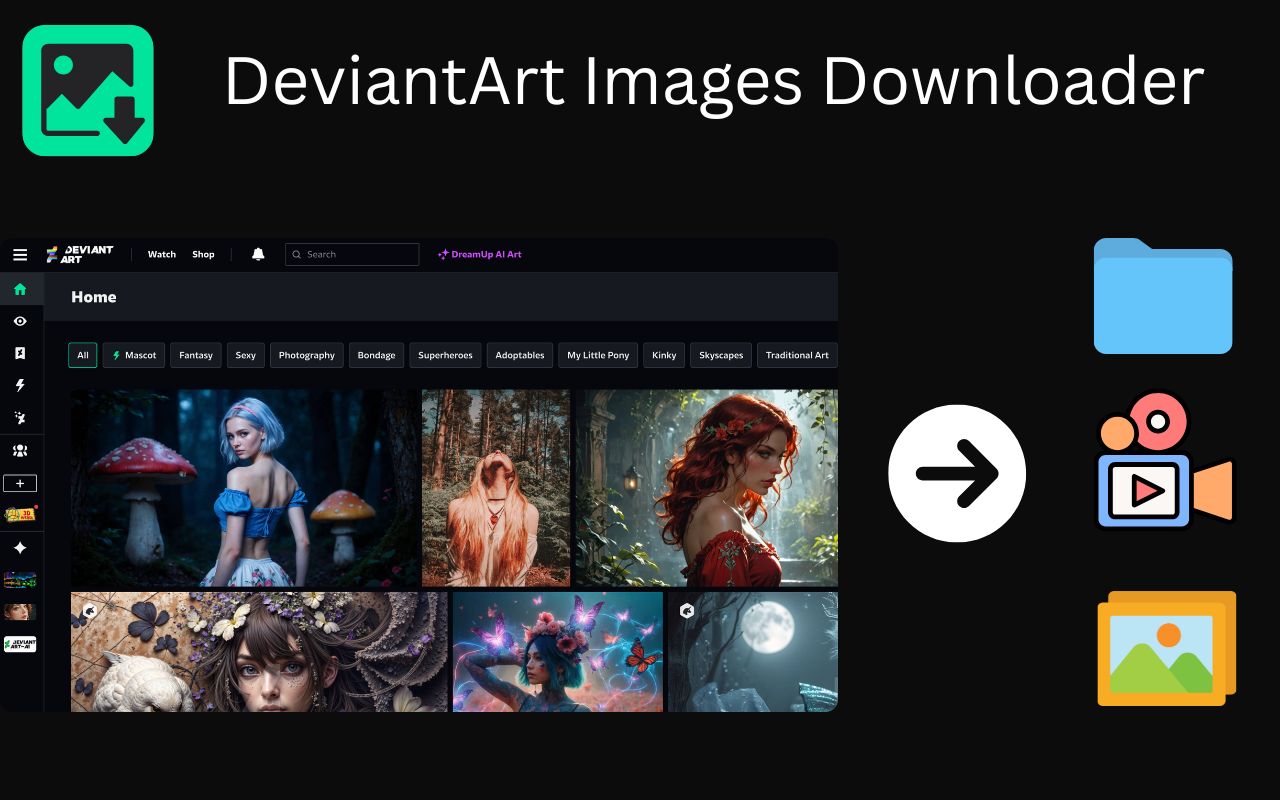 DeviantArt Images Downloader - 截图 3
