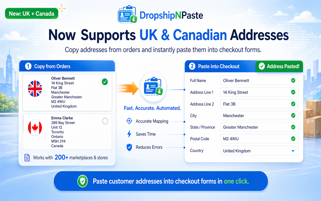 Dropship N Paste Address Autofill - 截图 3