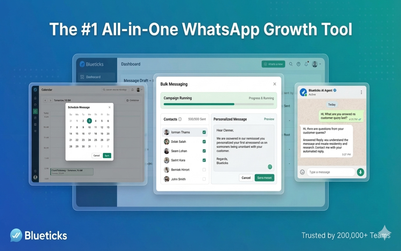 Blueticks: WhatsApp Scheduler, Marketing Campaigns & AI Agent - 截图 2