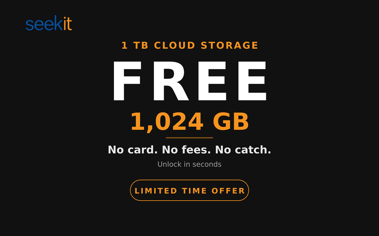 SeekIt — Get 1TB Free Storage - 截图 2