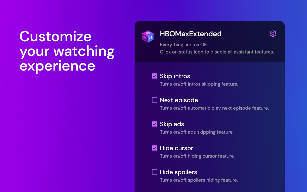 HBO Max Extended: tools to fix HBO [QVI] - 截图 2
