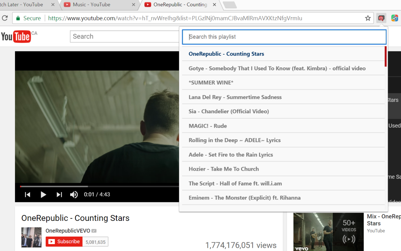 Playlist Search for YouTube™ - 截图 2