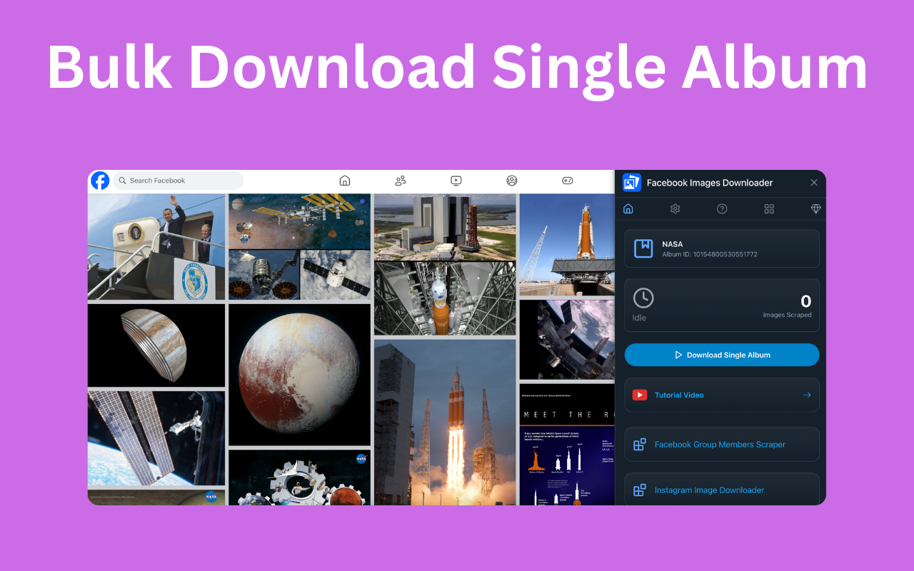 Facebook Images Downloader - 截图 2