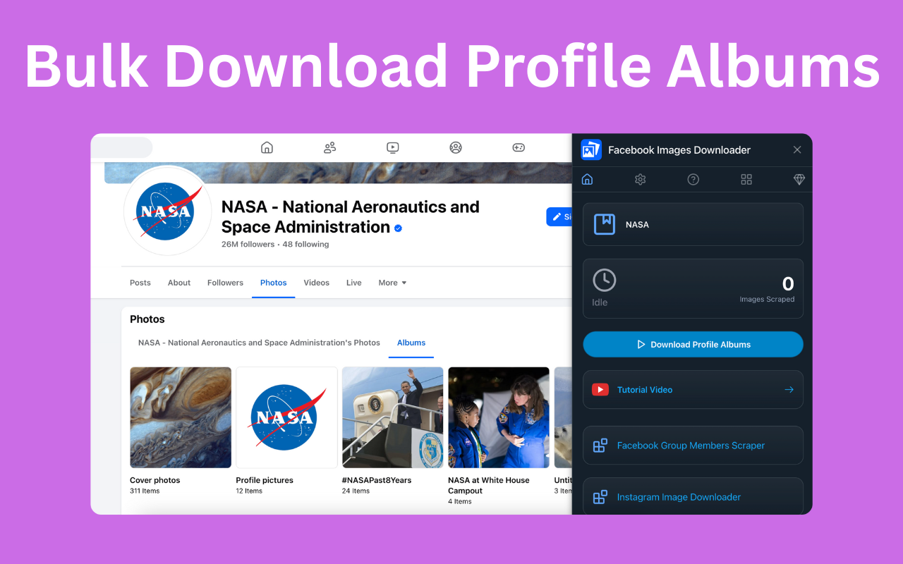 Facebook Images Downloader - 截图 5