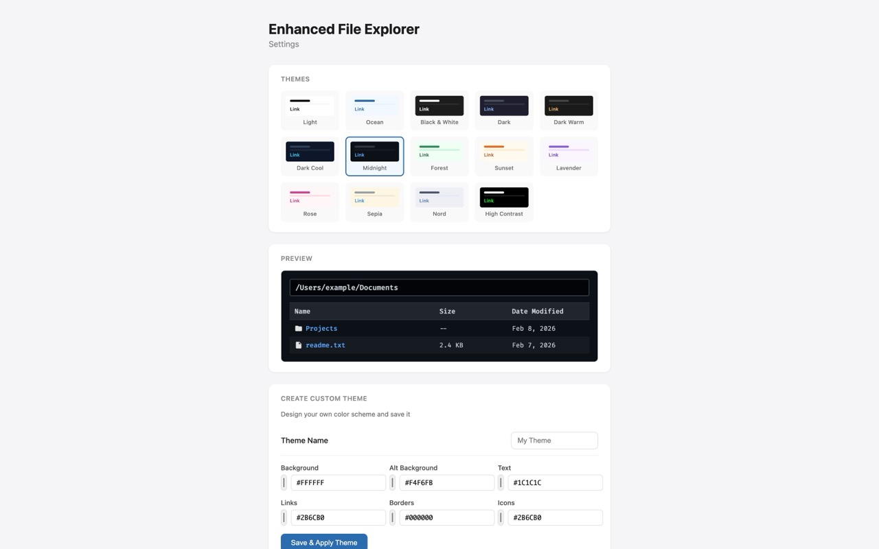 Enhanced File Explorer for Chrome - 截图 4
