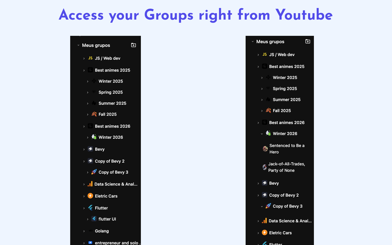 Groupify Youtube Organize - 截图 2