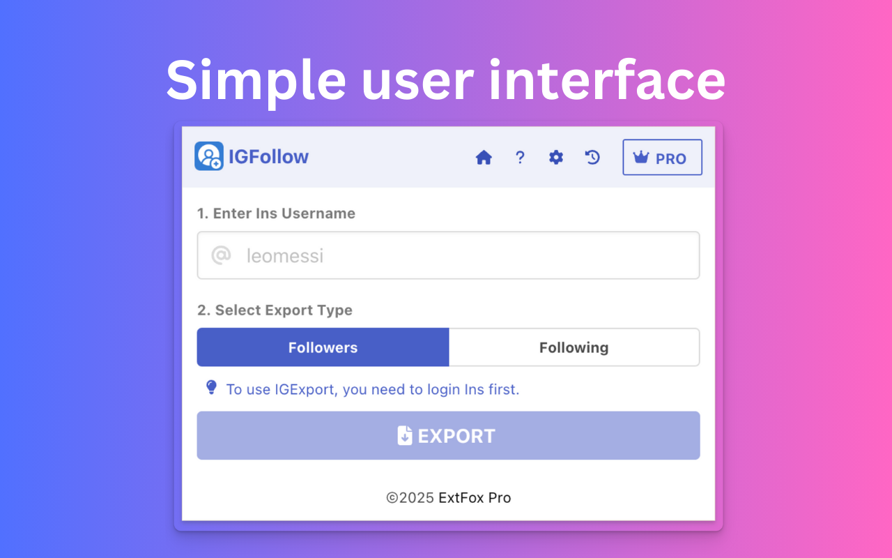 IGFollow - Ins关注者导出工具 - 截图 3