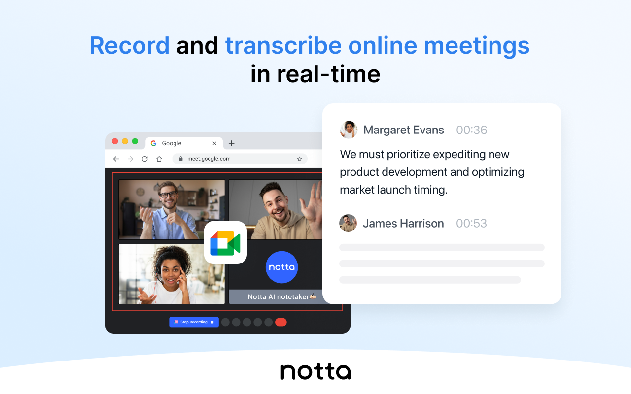 Notta: AI Meeting Notetaker & Audio Transcription - 截图 3