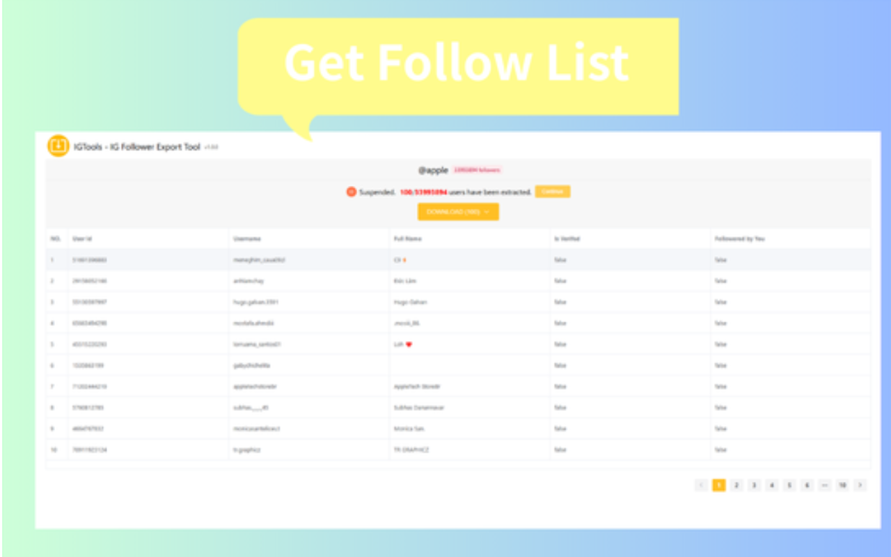 IGTools – Instagram 粉丝导出工具 - 截图 4