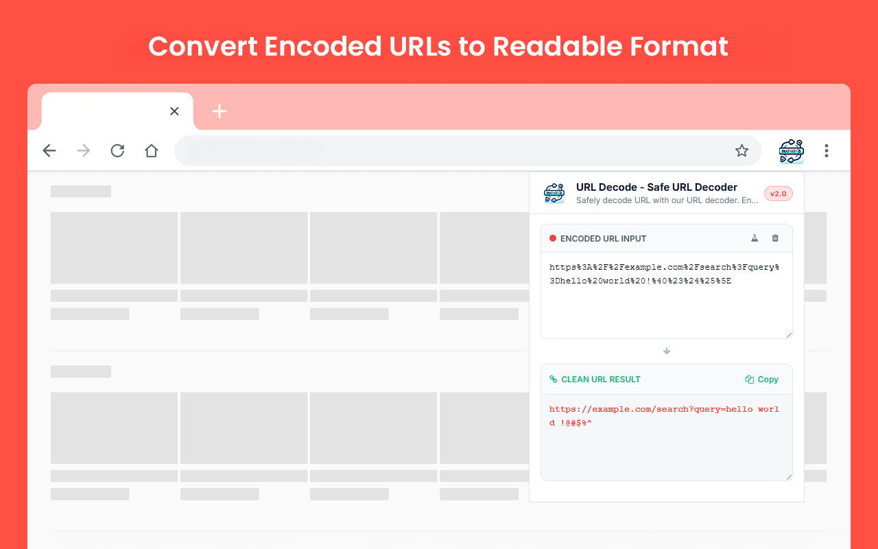 URL Decode - Safe URL Decoder - 截图 1