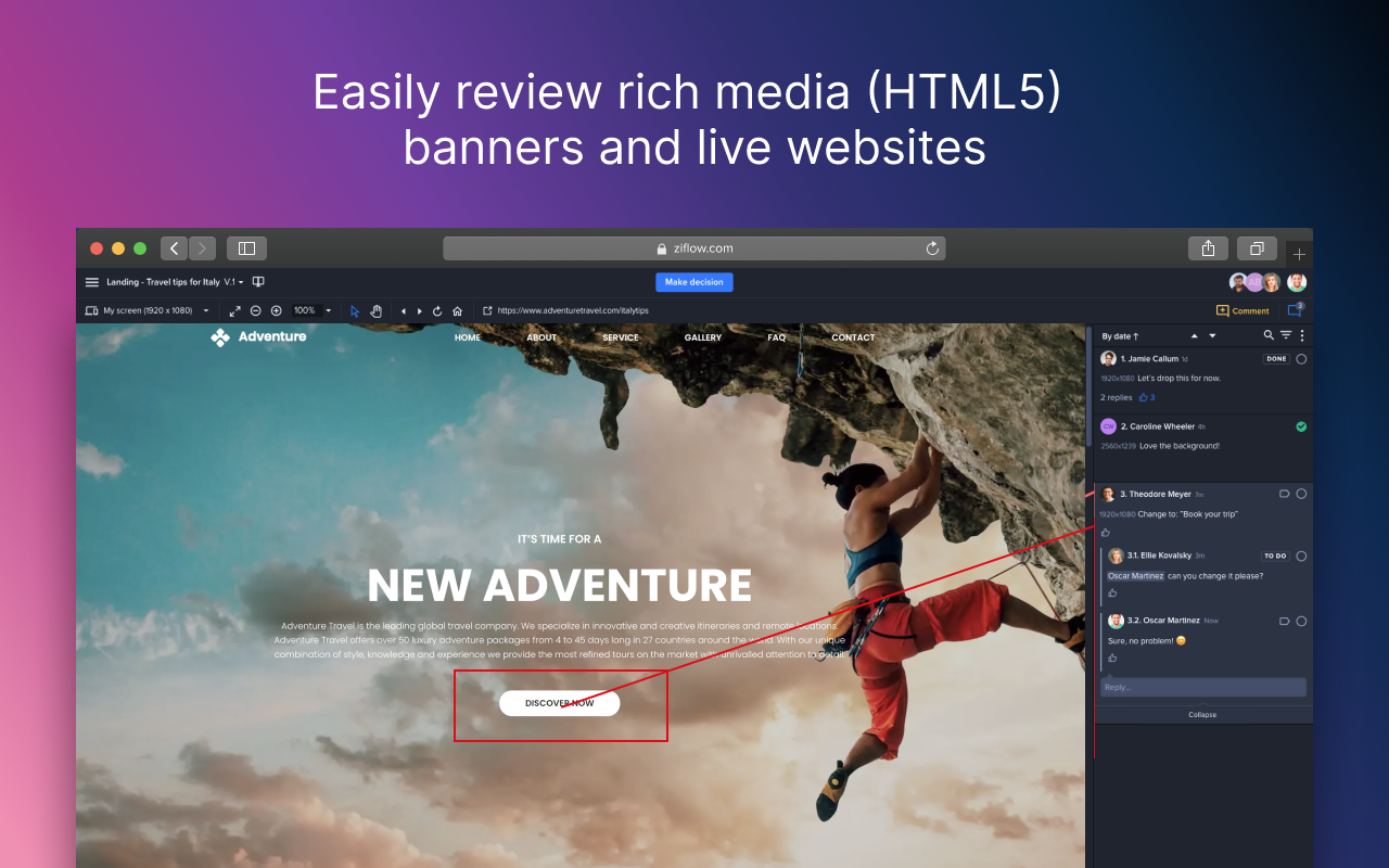 Ziflow - Online Review and Approval - 截图 1