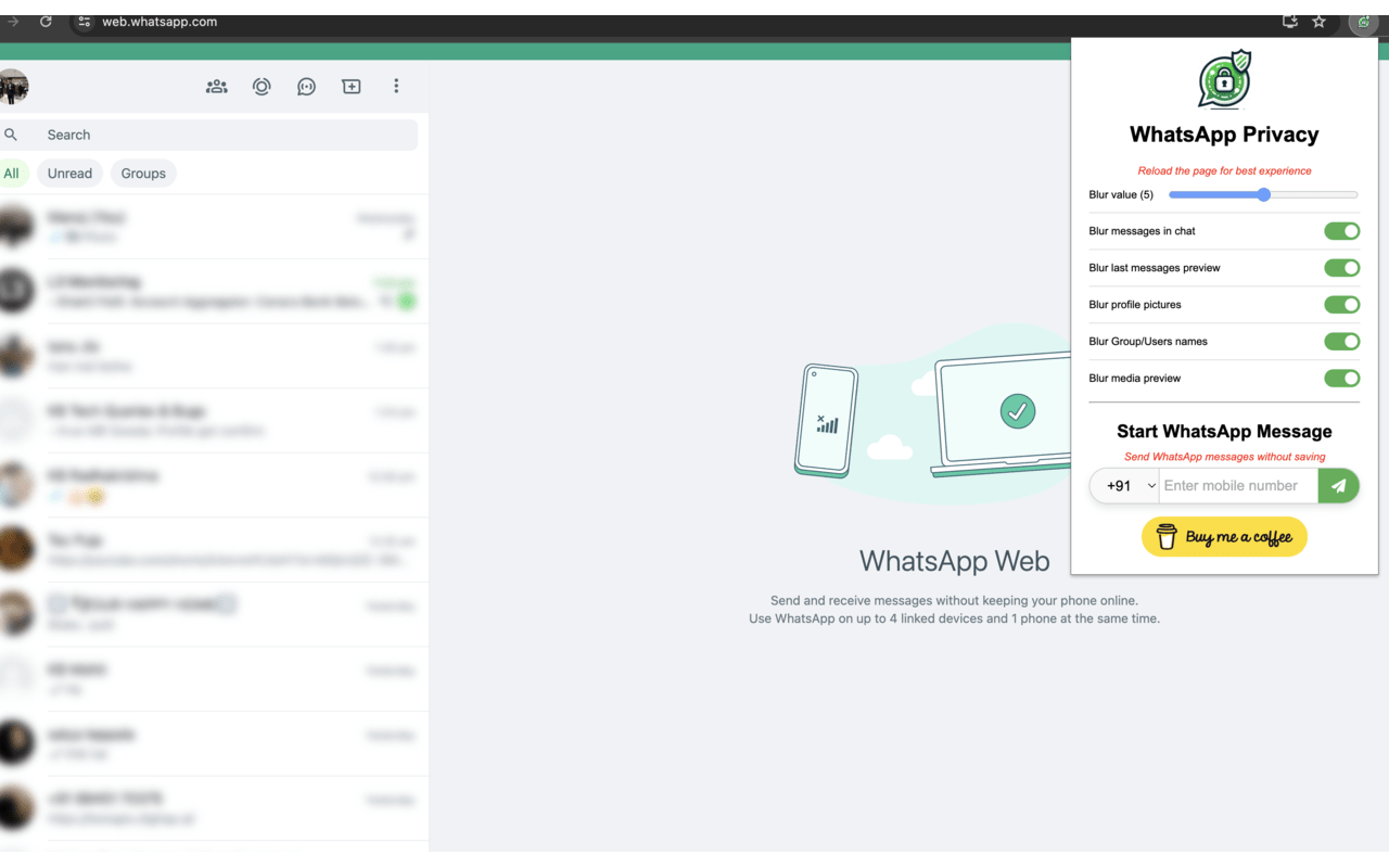 WhatsApp ChatShield And Quick Chat - 截图 3