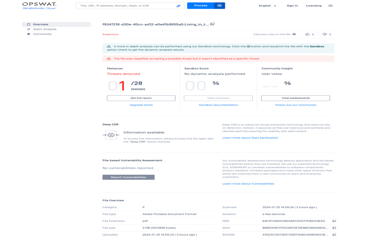 OPSWAT File Security for Browser - 截图 3