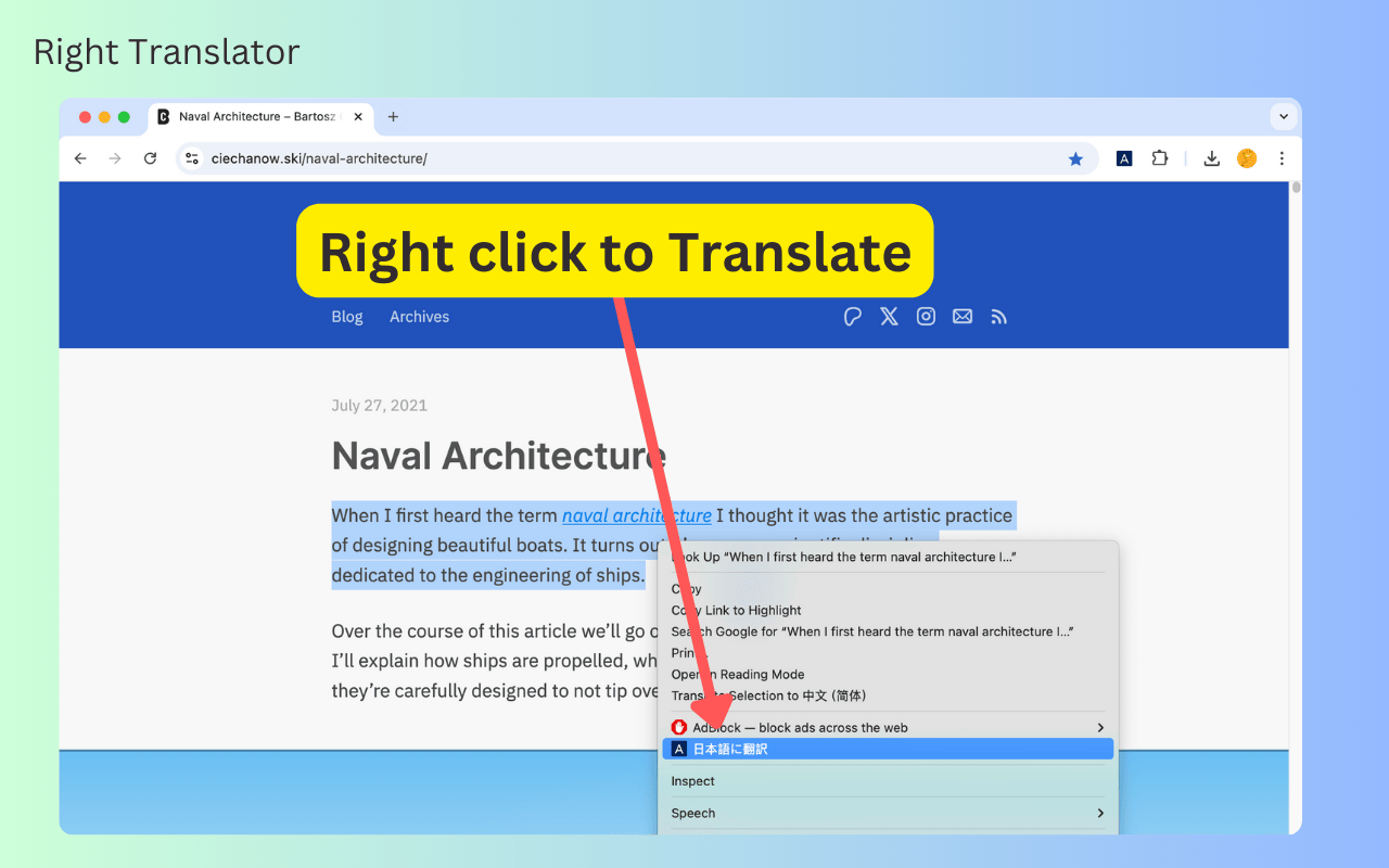 Right Translator - 截图 1