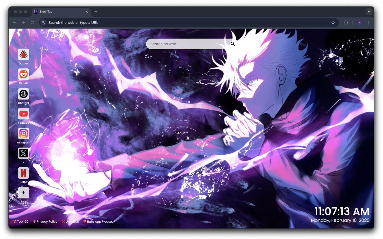 Satoru Gojo: Jujutsu Sorcerer Live Wallpaper - 截图 3
