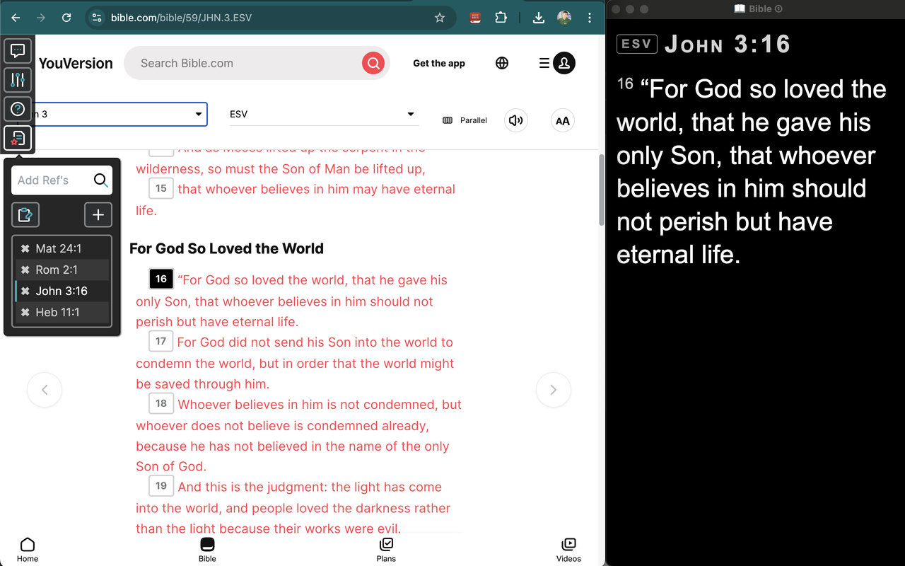 Project verses from bible.com - 截图 3