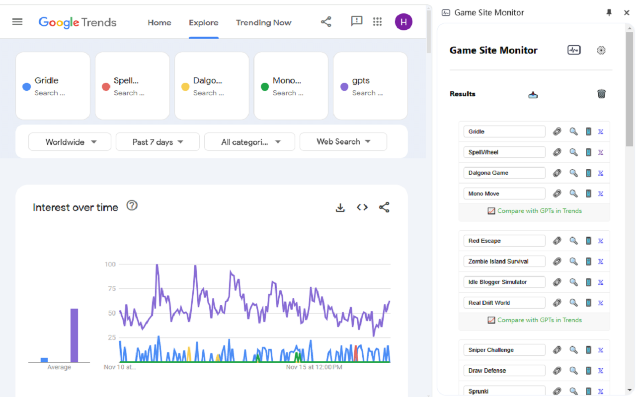 Game Site Monitor - 截图 1