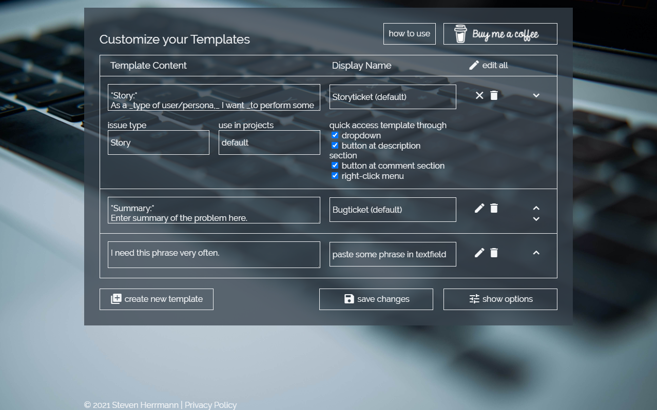 Ticket Templates for JIRA - 截图 4