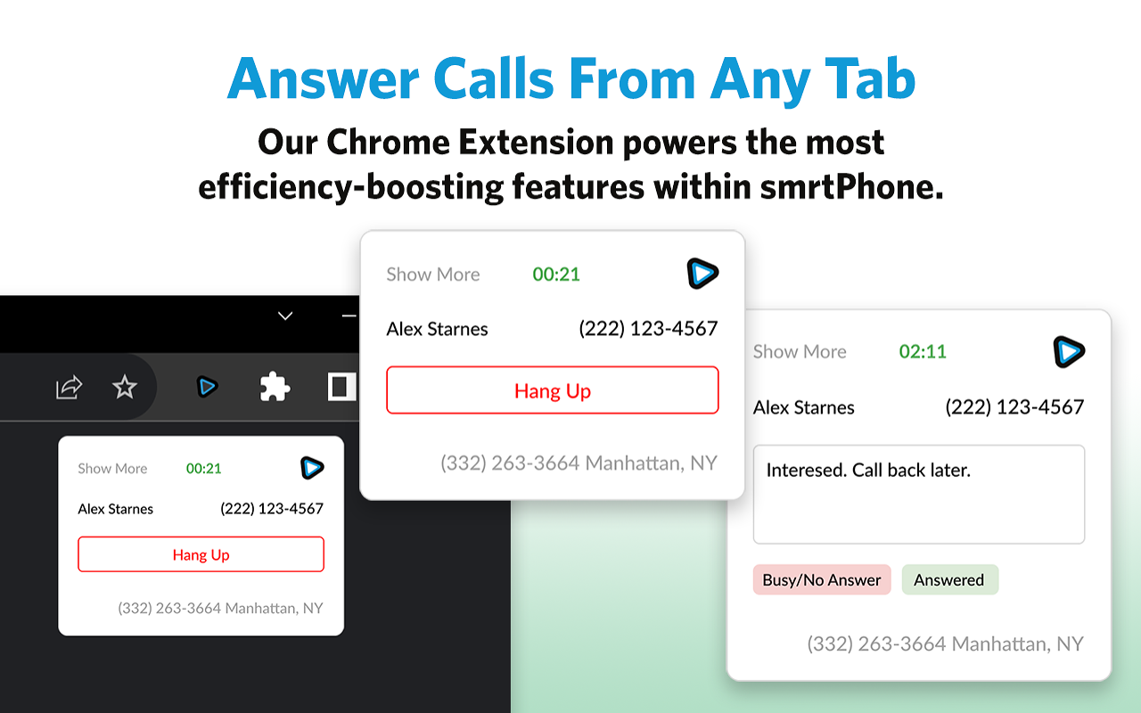 smrtPhone.io Chrome Dialer - 截图 2
