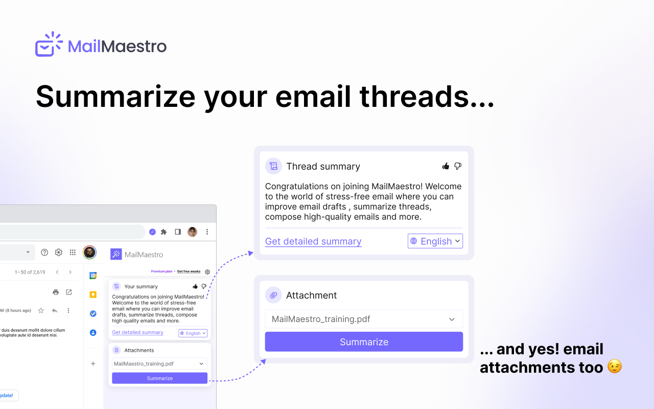 MailMaestro - Gmail AI assistant - 截图 1