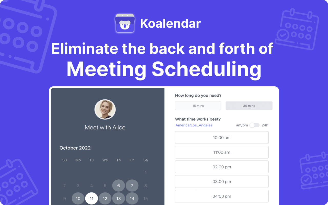 Koalendar: 免费预约调度 - 截图 1