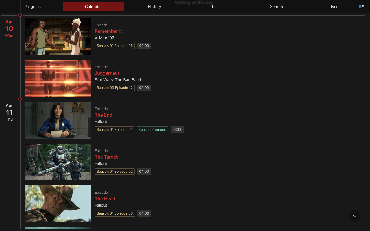 Side Trakt (companion app for Trakt.tv) - 截图 4