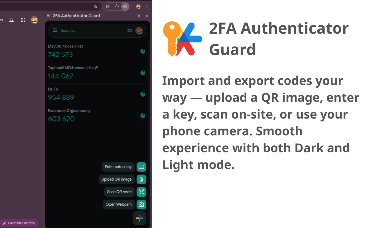 2FA 验证器守卫 - 截图 2