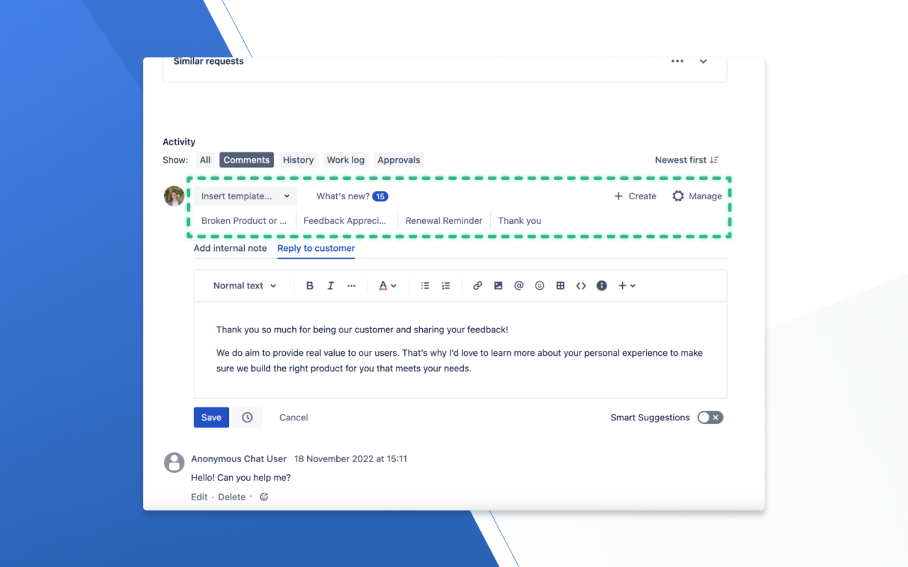 Canned Responses Pro for Jira - 截图 3