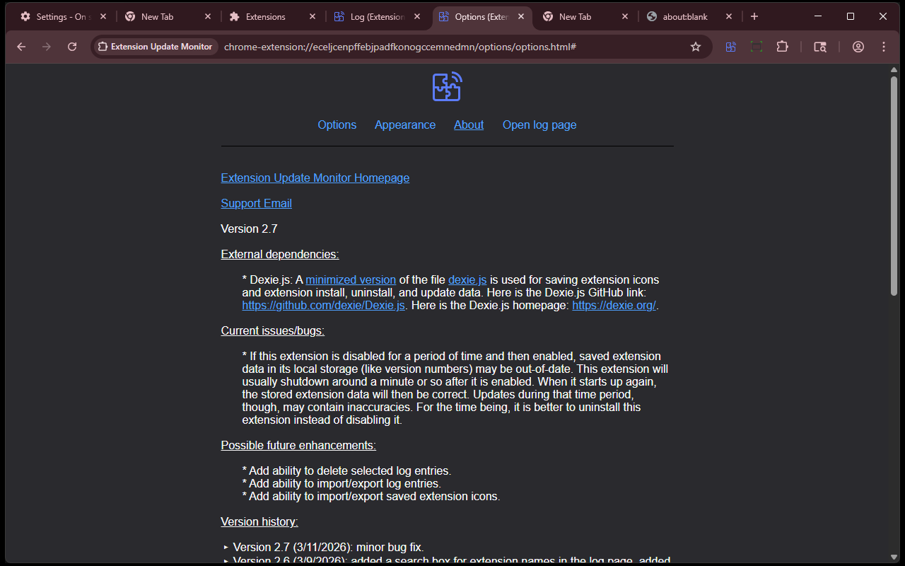 Extension Update Monitor - 截图 3