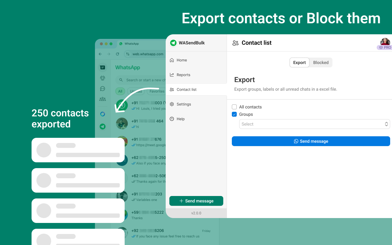 WASendBulk Bulk WhatsApp Sender for FREE - 截图 3