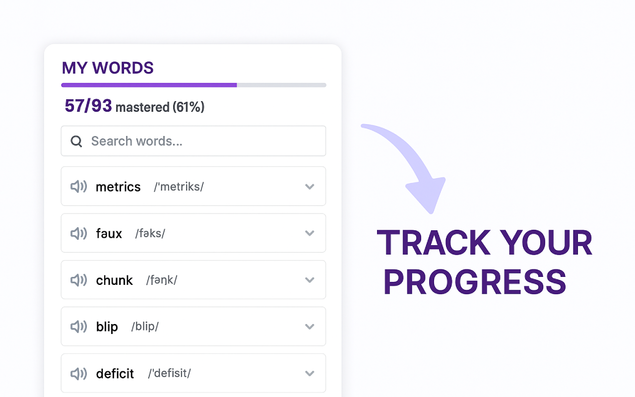 HighVocab: Vocabulary Builder - 截图 1