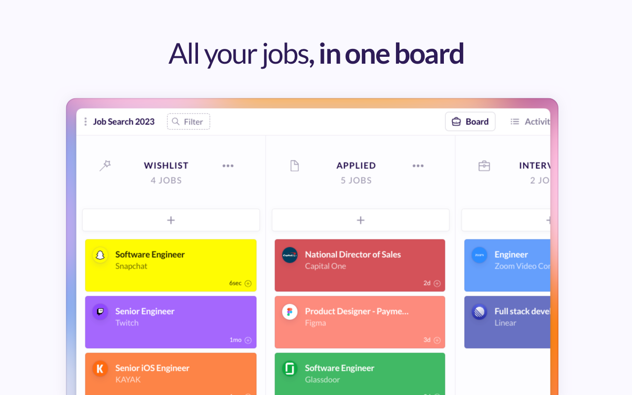 Huntr - Job Search Tracker & Autofill - 截图 1