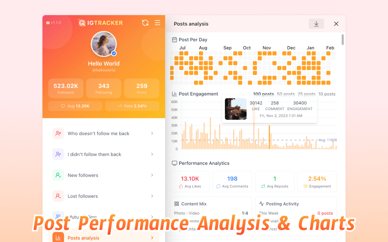 iTracker: Instagram 取关检测与粉丝分析 - 截图 1
